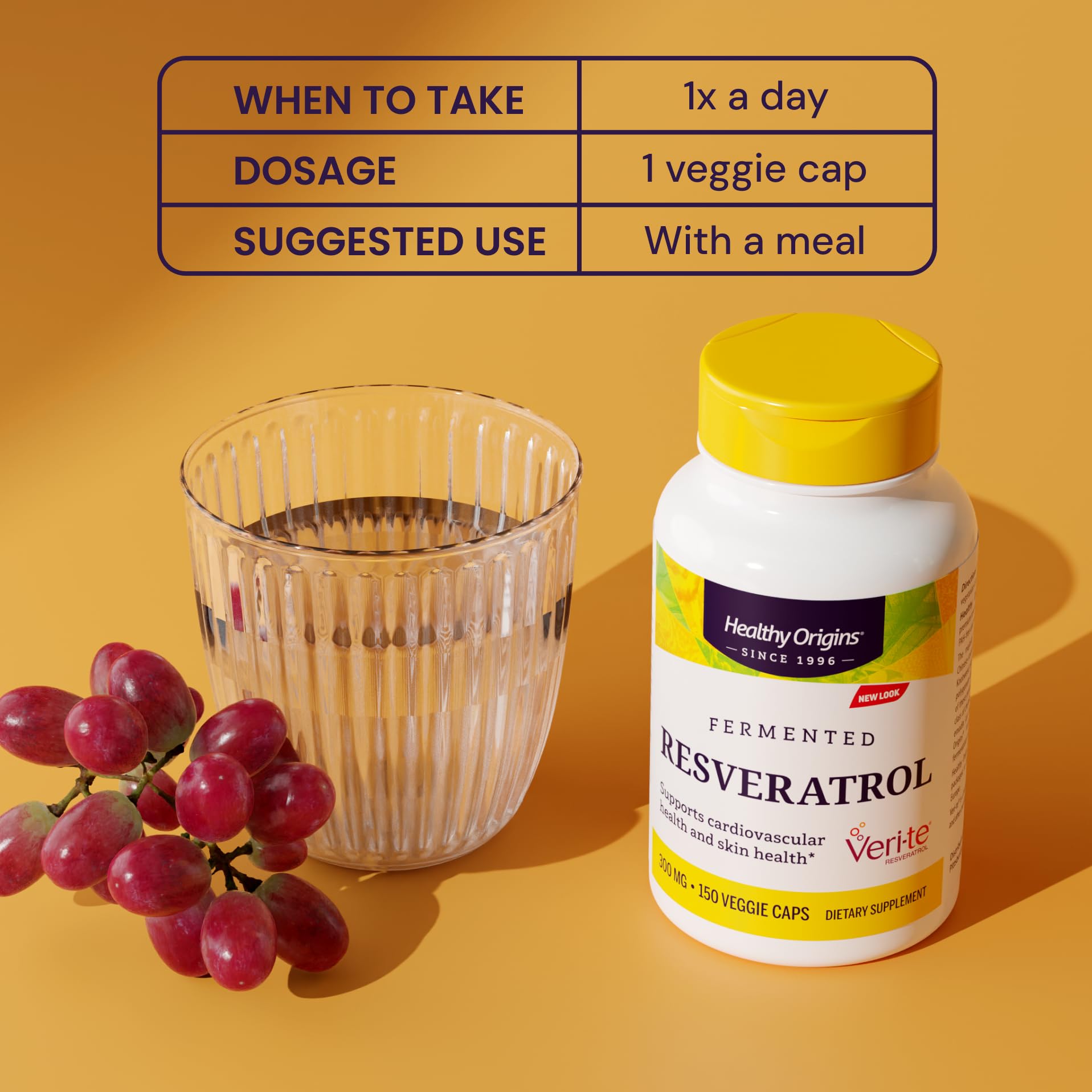 Healthy Origins résvératrol fermenté — emballage sûr et traçable