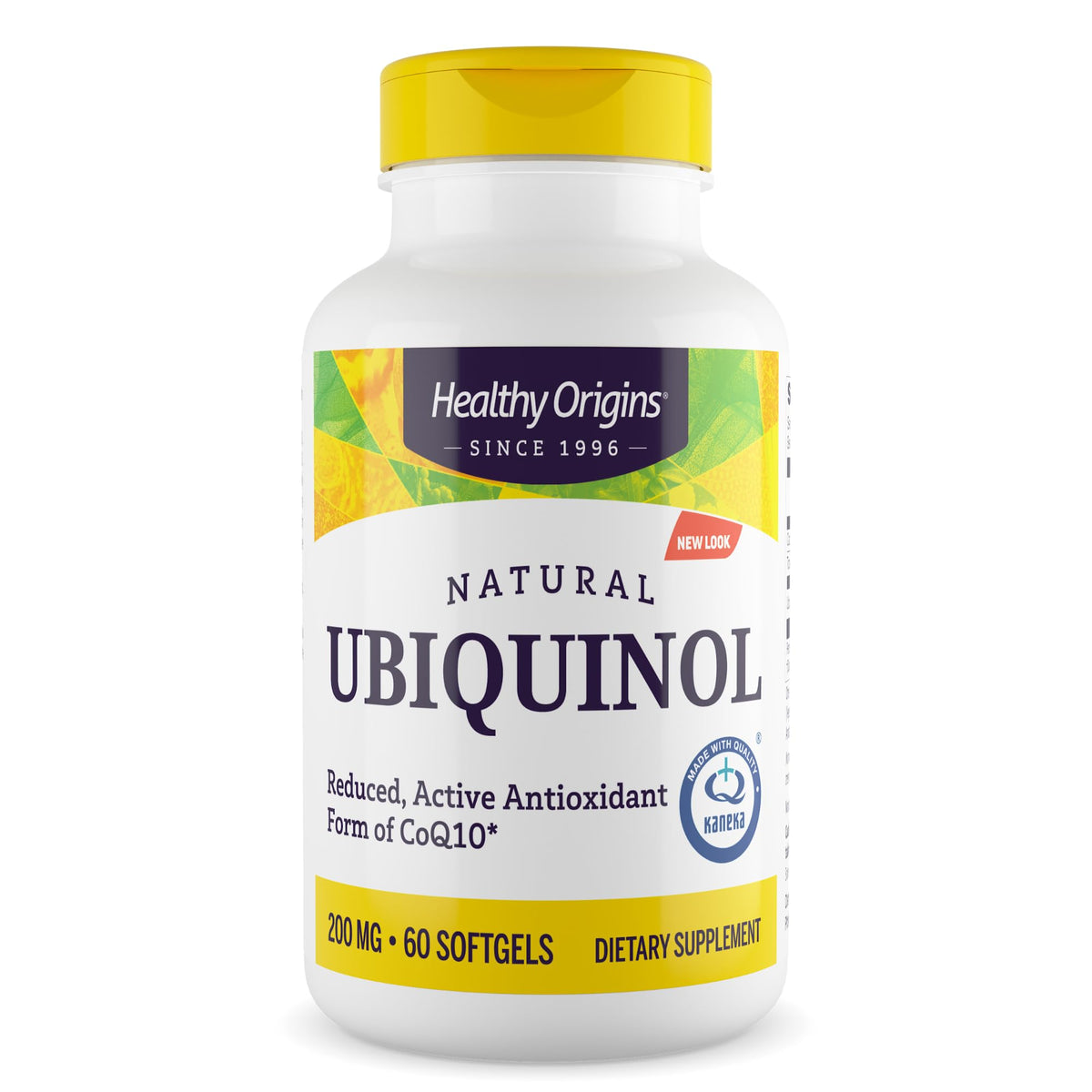 Healthy Origins Ubiquinol: bouteille 200 mg pour un soutien énergétique potentiel.