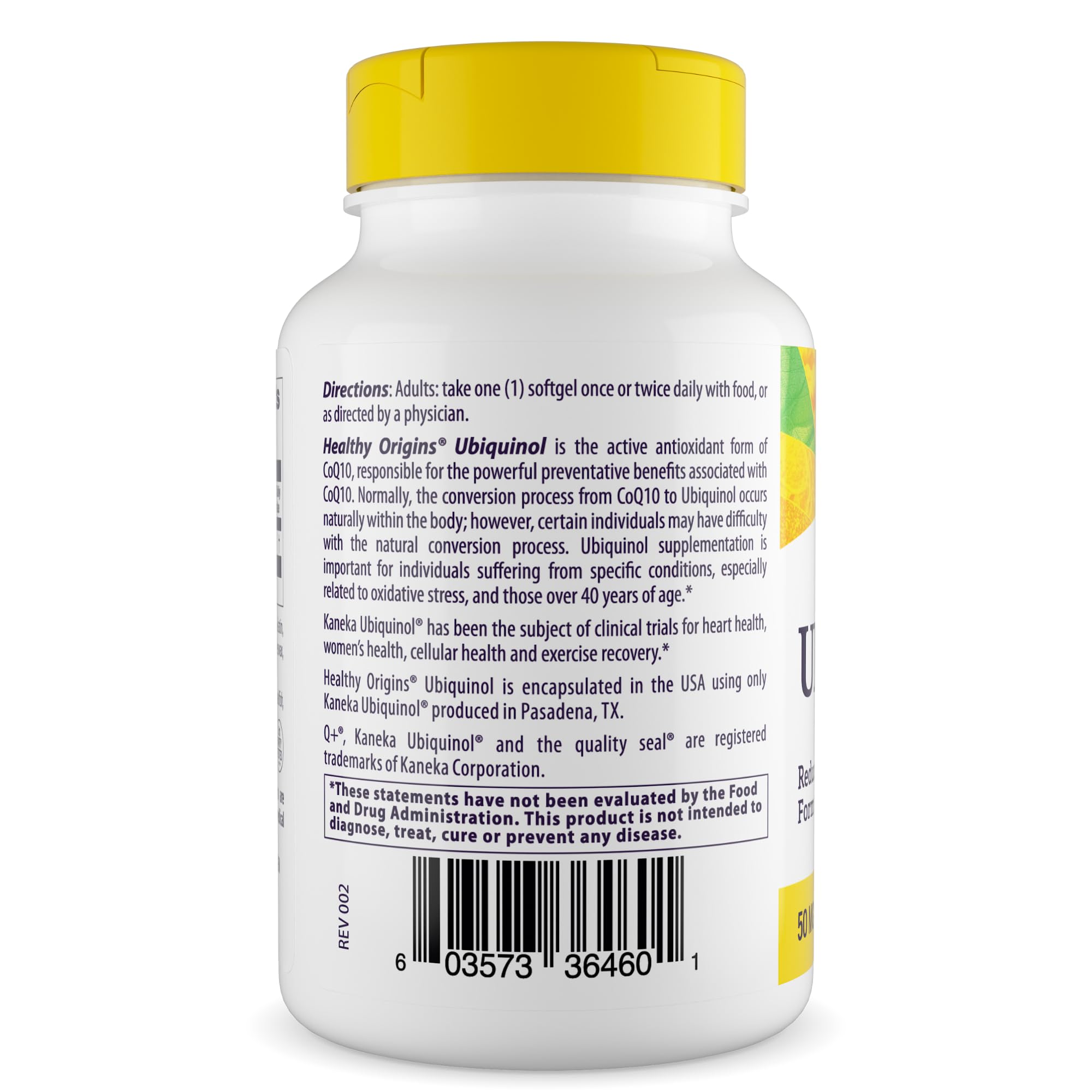 Healthy Origins Ubiquinol – gélules dans leur boîte, format pratique pour la routine