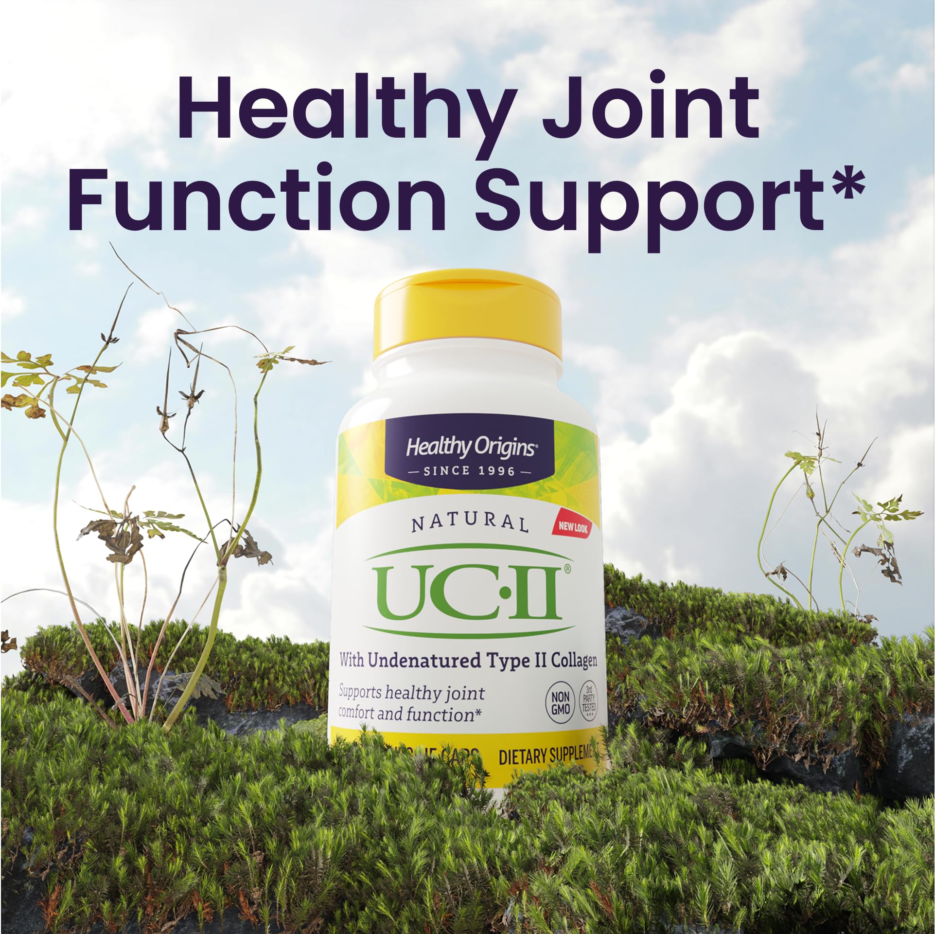 Healthy Origins UC-II etiquette-sans-gluten, étiquette sans gluten