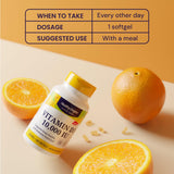 Healthy Origins Vitamine D3, 360-gelules dans le bocal, solution pratique