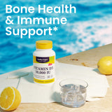 Healthy Origins Vitamine D3, bouteille ouverte, gélules molles faciles à prendre