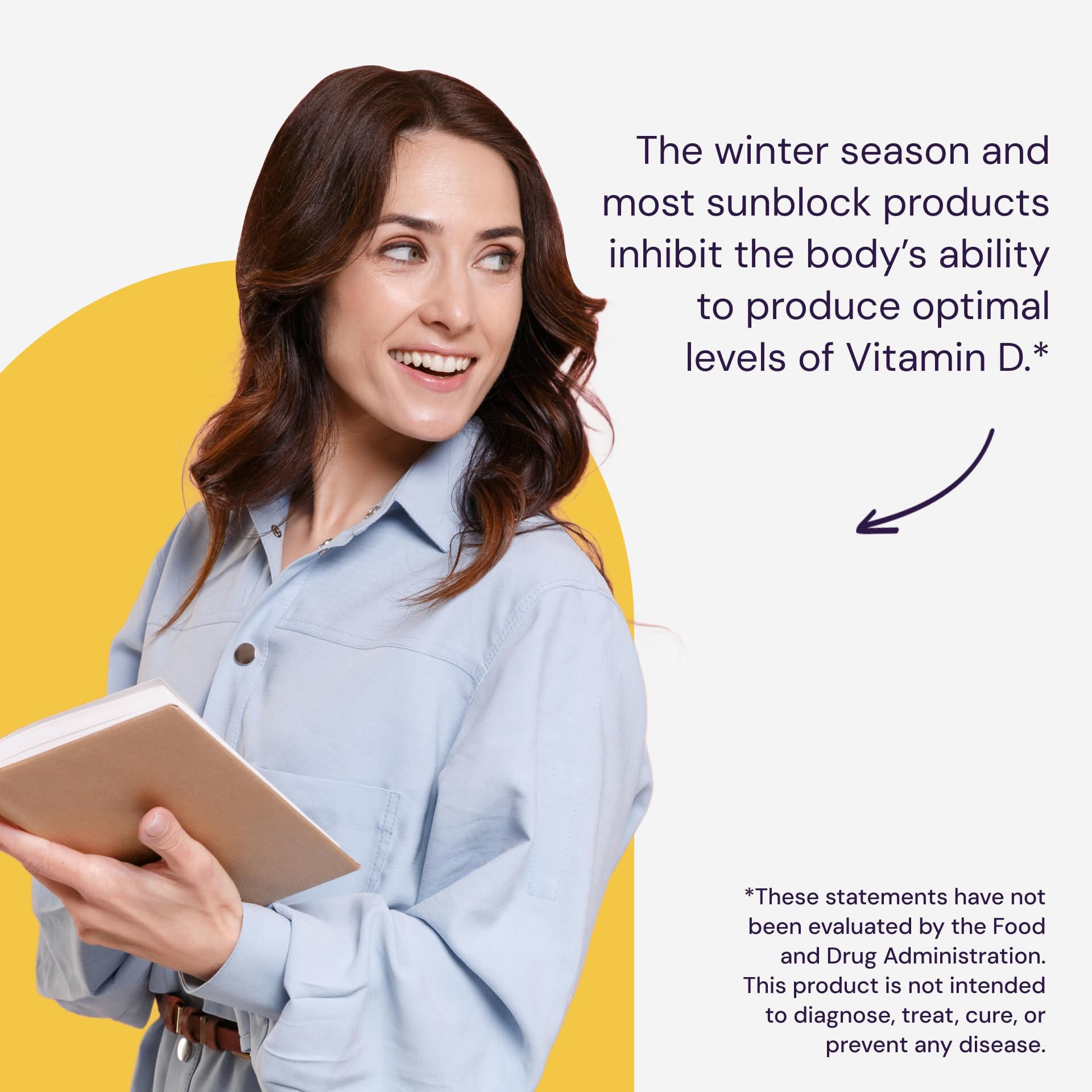 Healthy Origins Vitamine D3, emballage-visuel clair et fiable