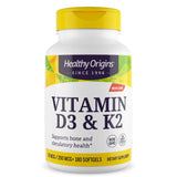 Healthy Origins Vitamine D3-K2 en bouteille, soutien potentiel des os.