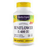 Healthy Origins Vitamine E Tournesol en bouteille, soin quotidien de la peau.