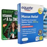 Healthy Surplus Equate Mucus Relief – ensemble pratique pour déplacements quotidiens