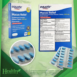 Healthy Surplus Equate Mucus Relief – plaquette de comprimés pour posologie simple