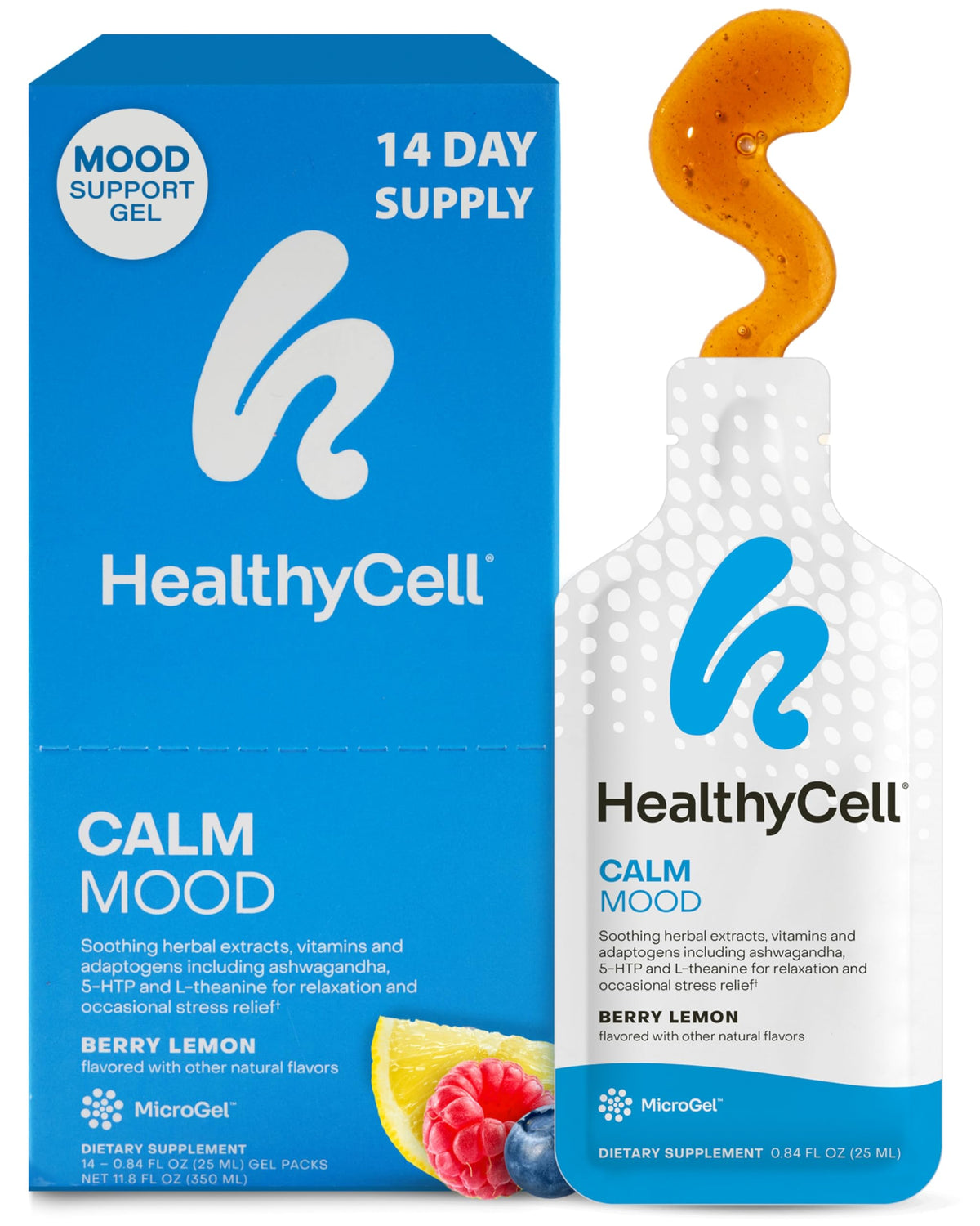 HealthyCell Bouteille MicroGel Relaxation pour une détente après une journée chargée.