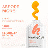 HealthyCell Focus & Recall : arôme pêche-ananas agréable et stimulant.