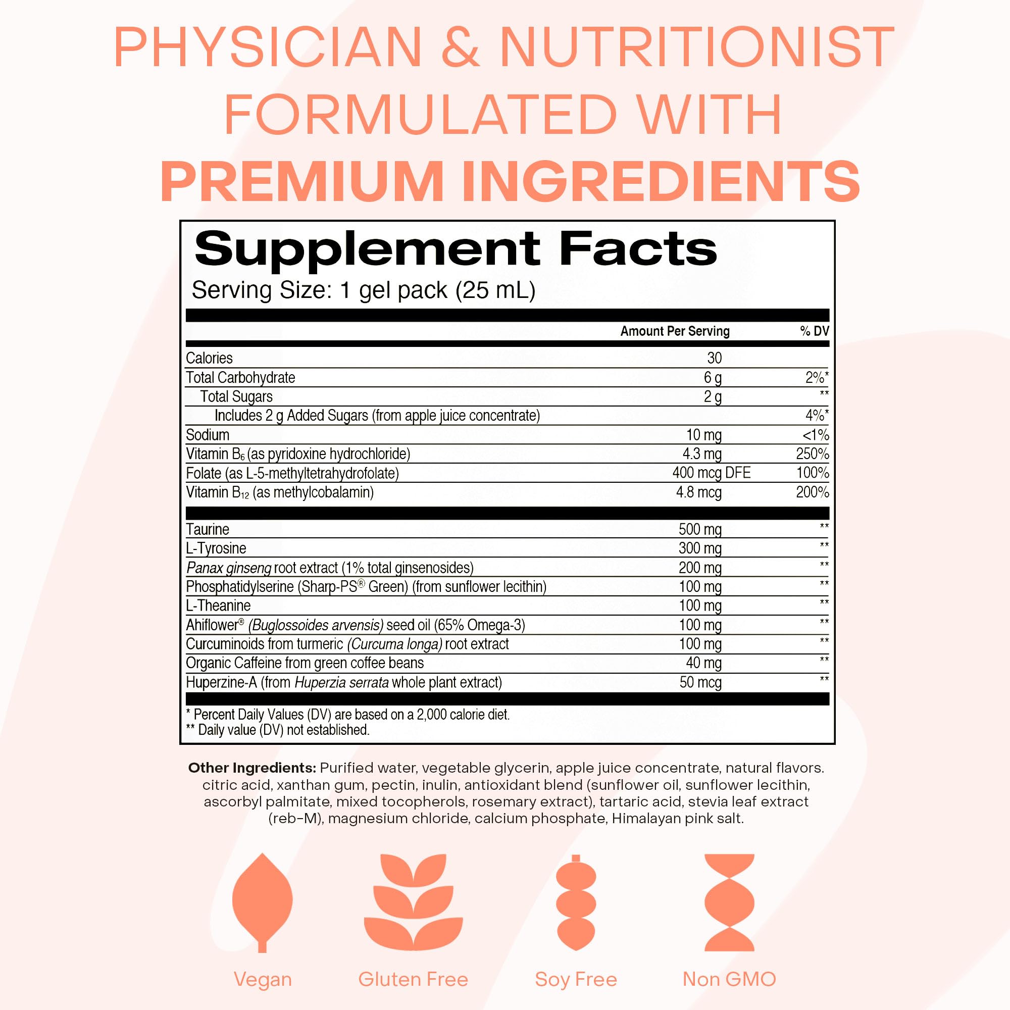 HealthyCell Focus & Recall : mélange de nootropiques pour soutenir l’attention.