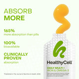Formule tout-en-un HealthyCell remplace quinze comprimés en une dose.