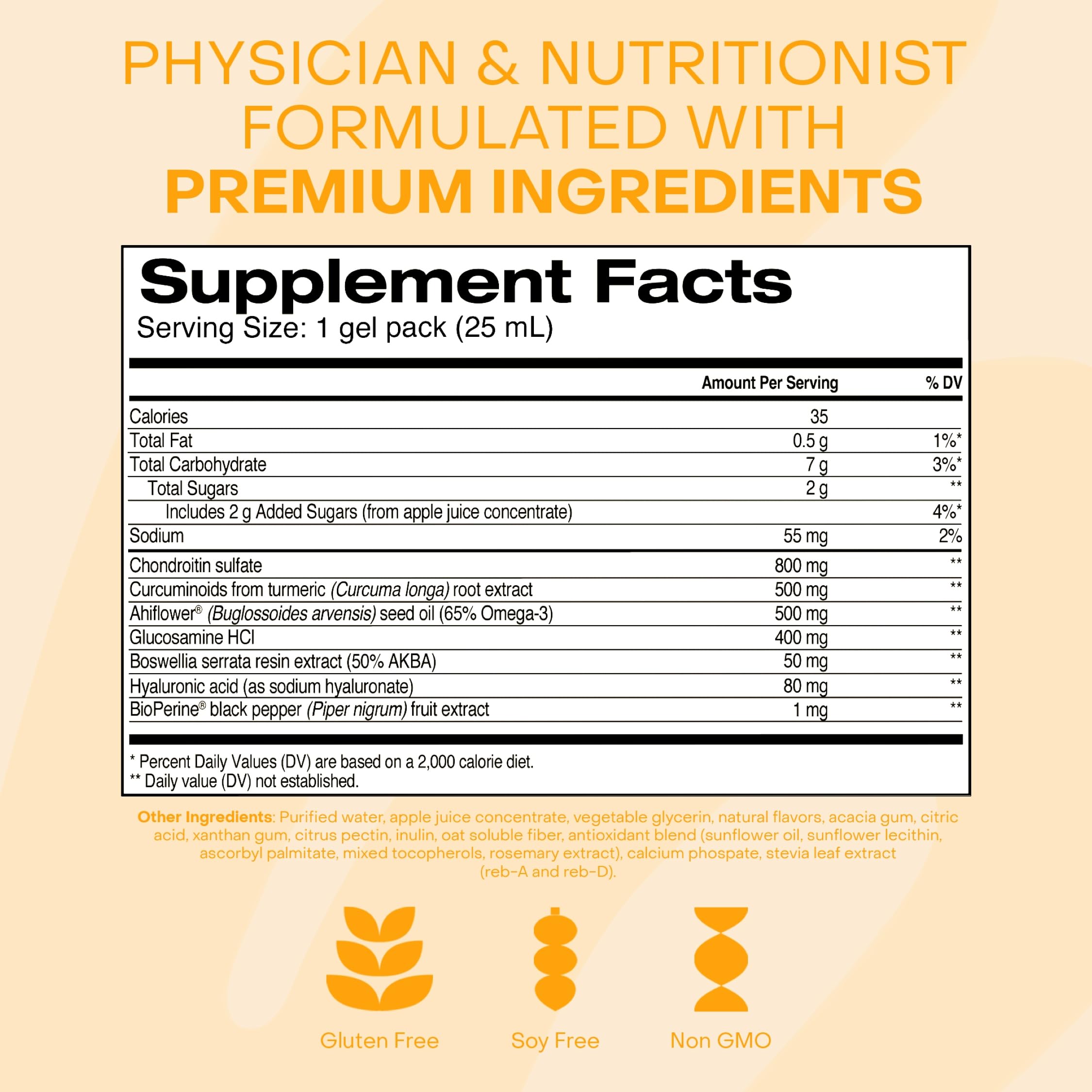 HealthyCell ingrédients-clefs curcumine-glucosamine — composants utiles pour le soutien articulaire.