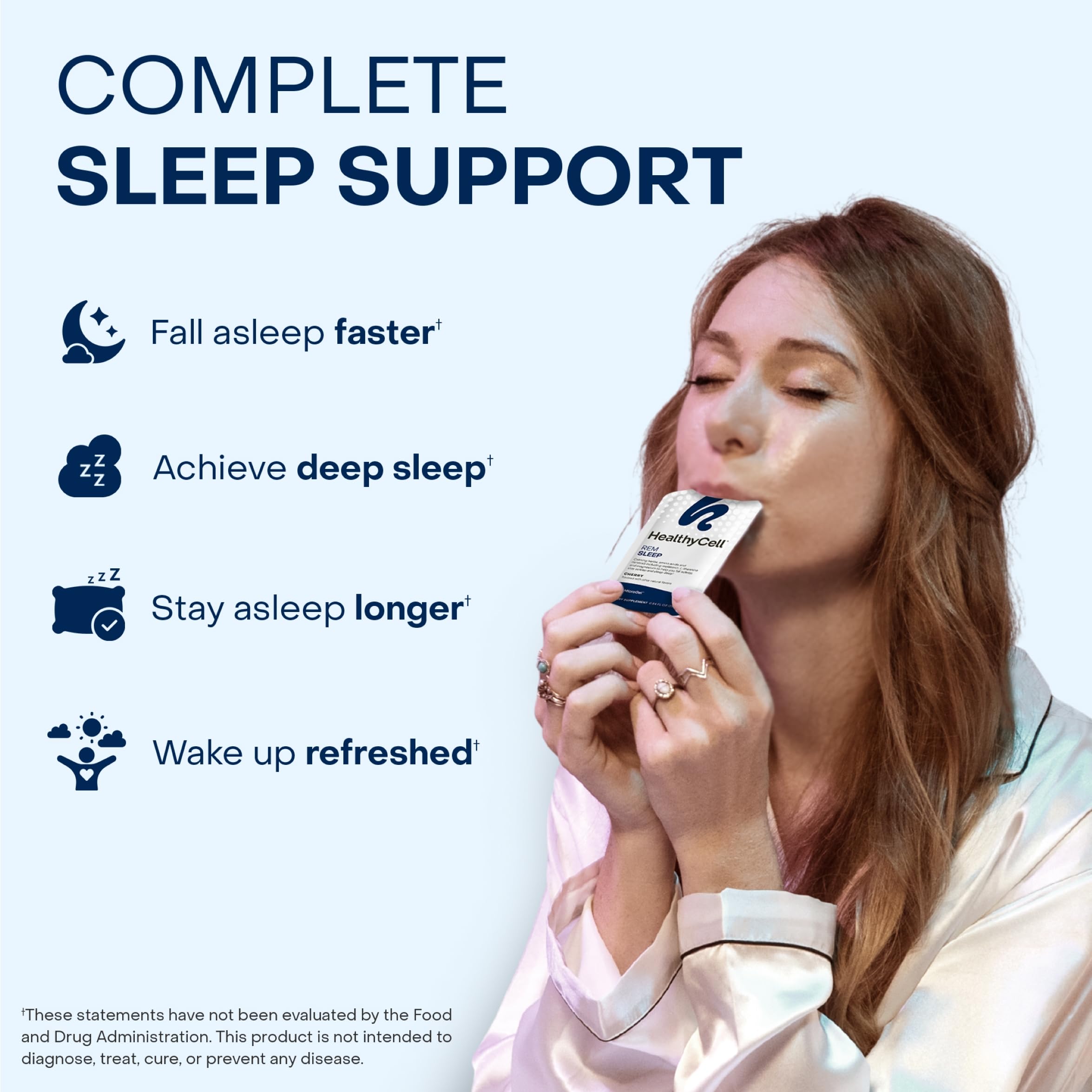 Healthycell REM Sleep 14 pochettes gel, pratique pour une routine nocturne