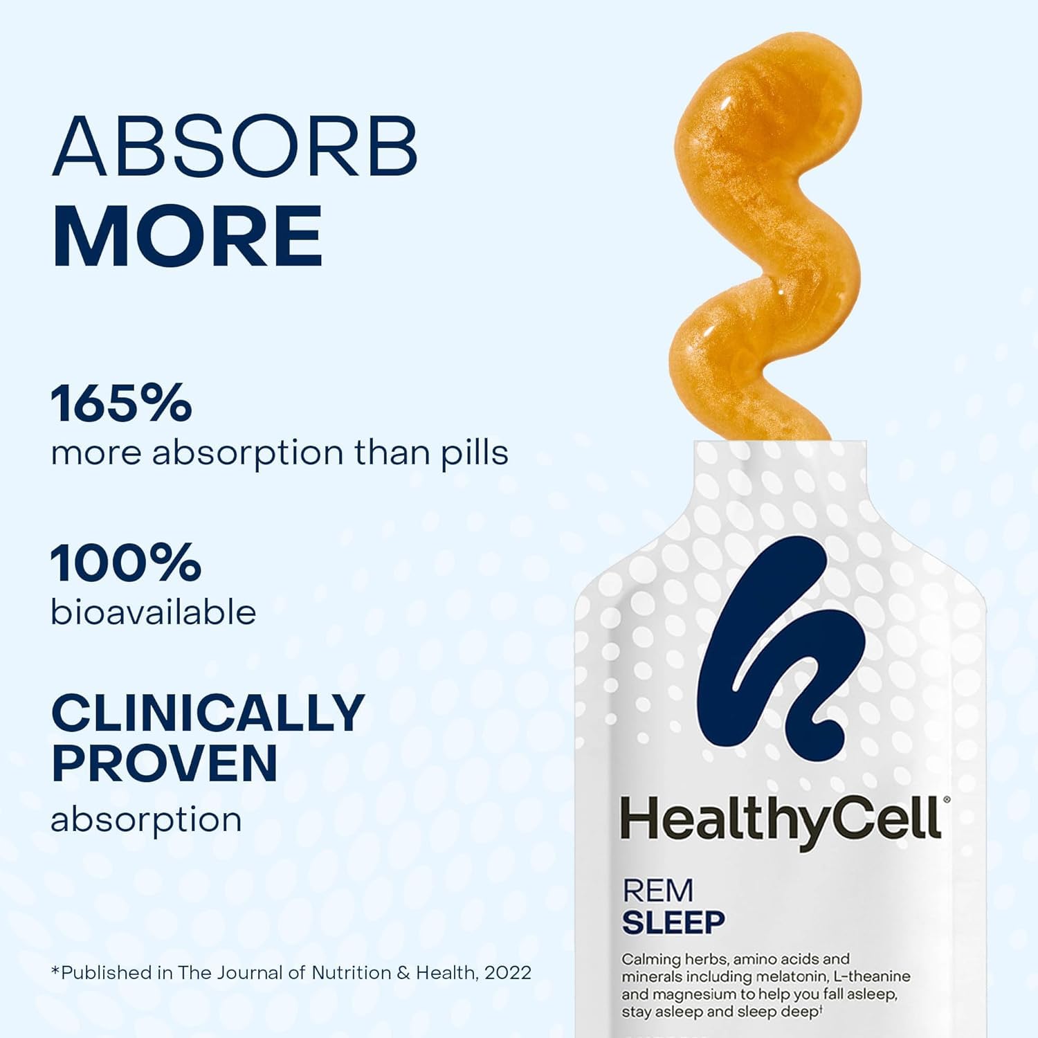 Healthycell REM Sleep MicroGel offre une absorption potentiellement supérieure