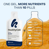 Healthycell REM Sleep avec mélatonine et GABA, ingrédients clés pour relaxation nocturne