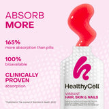 HealthyCell sachets-gel framboise – format portable et pratique au quotidien.