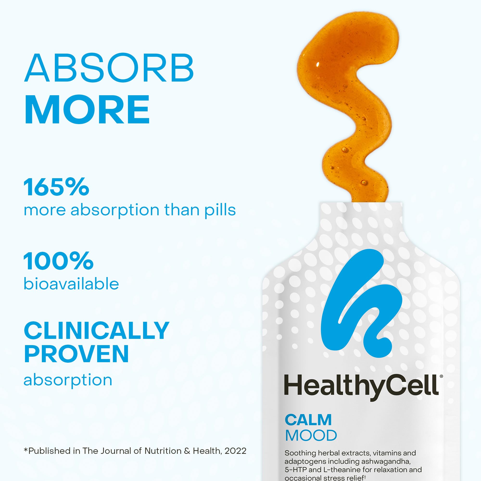 HealthyCell Saveur Framboise Citron MicroGel, goût agréable pour une prise facile.