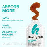 HealthyCell Telomere Length gel, goût raisin agréable pour une expérience quotidienne