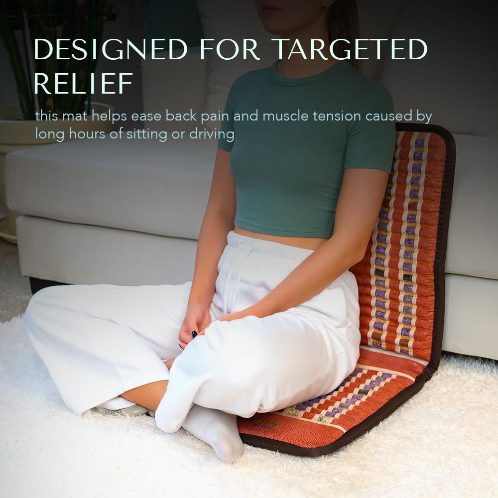 HealthyLine biomat chaise infrarouge obsidienne, chaleur enveloppante et relaxation.