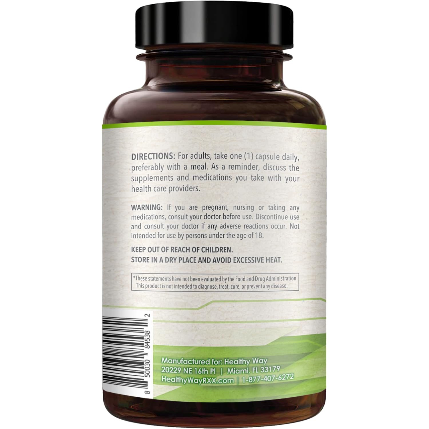 HealthyWayRx SAM-e 500 mg – Capsules faciles à avaler pour un soutien cognitif potentiel.