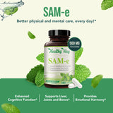 HealthyWayRx SAM-e 500 mg – Utilisation matin pour démarrer la journée.