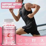 Gommes Healtionist au calcium citrate, dosage quotidien pratique pour le soutien des os et muscles.