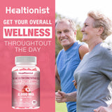 Guide d'utilisation sur l'étiquette Healtionist pour une prise flexible.