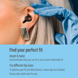HEAR HUSH HOOPS, silicone lavable et réutilisable, choix durable.
