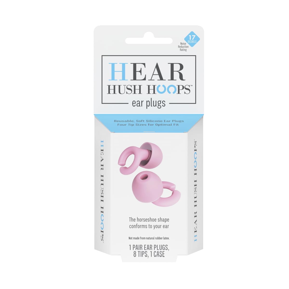 HEAR HUSH HOOPS embouts L pour confort optimal