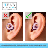 HEAR HUSH HOOPS réduction bruit 17dB pour voyages et repos