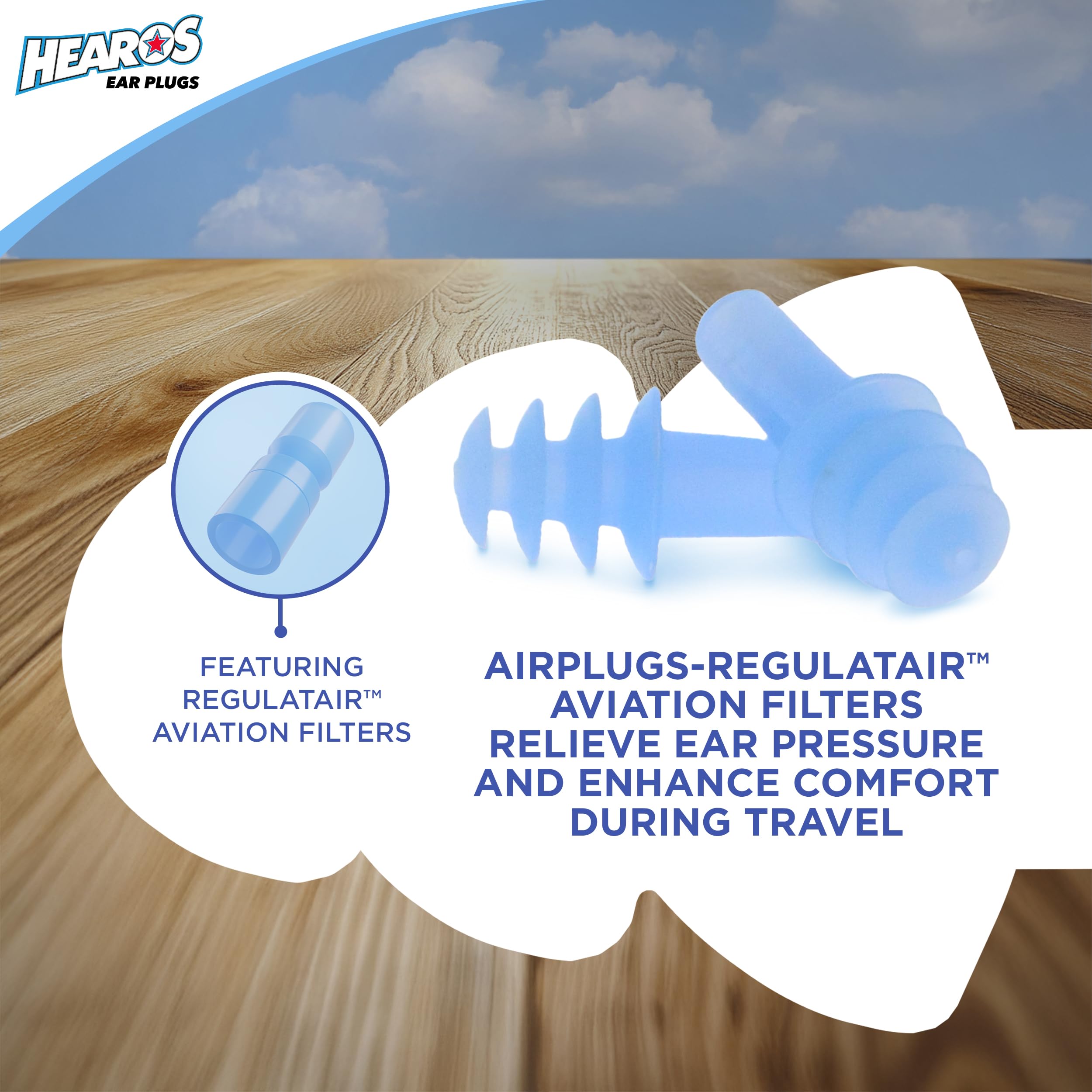 Hearos AirPlugs, RegulatAir, réduction possible de la pression pendant le vol