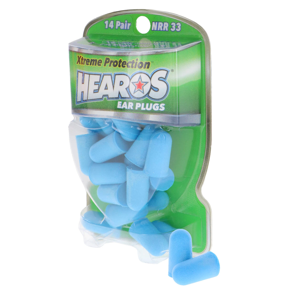 Hearos Xtreme bouchons d'oreille confort bleu, port prolongé sans irritation.