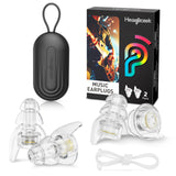 Hearprotek bouchons d'oreilles pour concerts avec deux tailles, protection flexible
