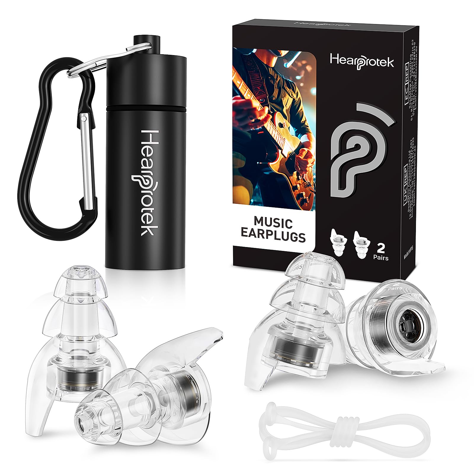 Hearprotek Concert – bouchons discrètes pour préserver la clarté du son lors des concerts.