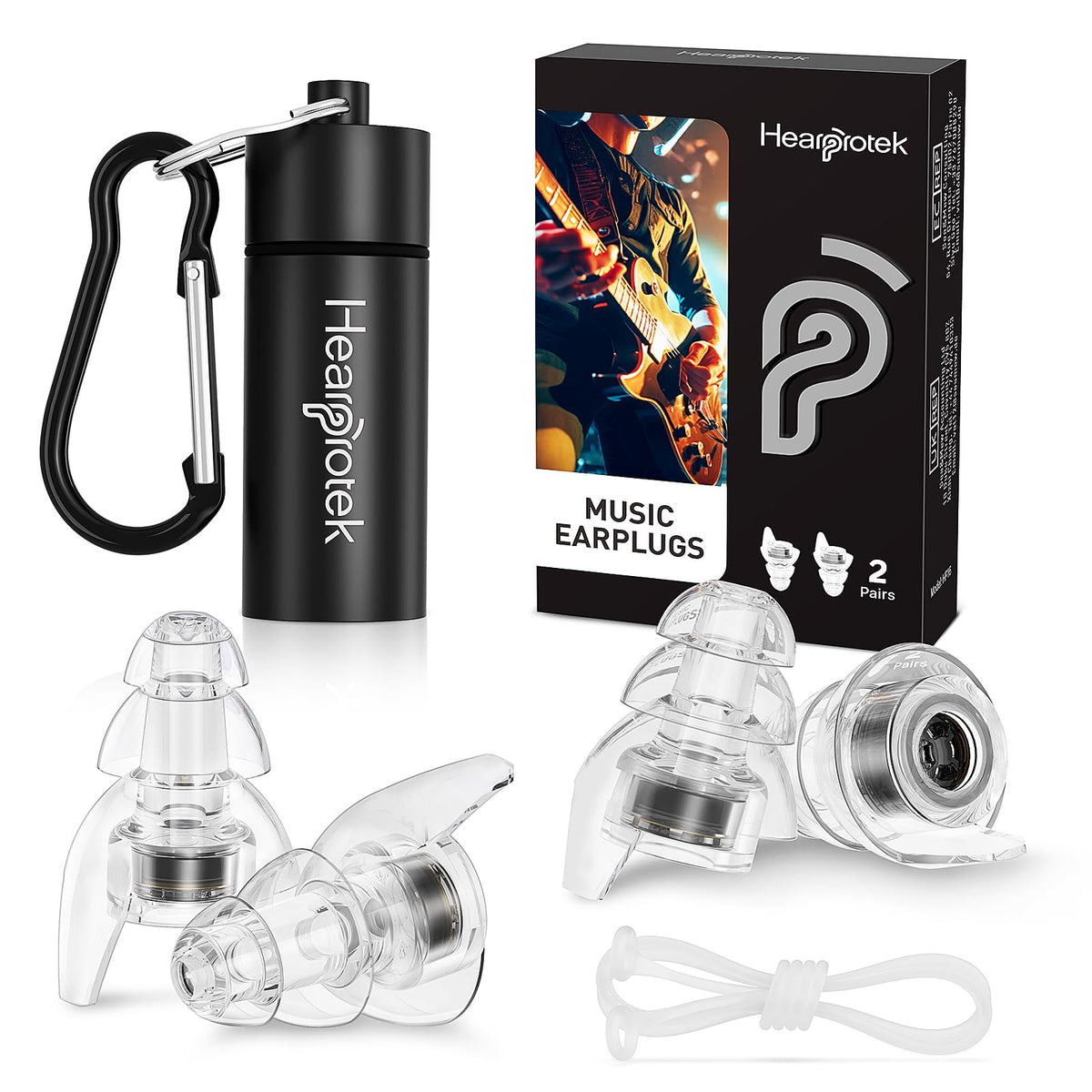 Hearprotek Concert – bouchons discrètes pour préserver la clarté du son lors des concerts.