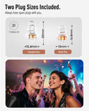 Hearprotek cordon silicone amovible: port facilité et maintien sécurisé lors des concerts et festivals