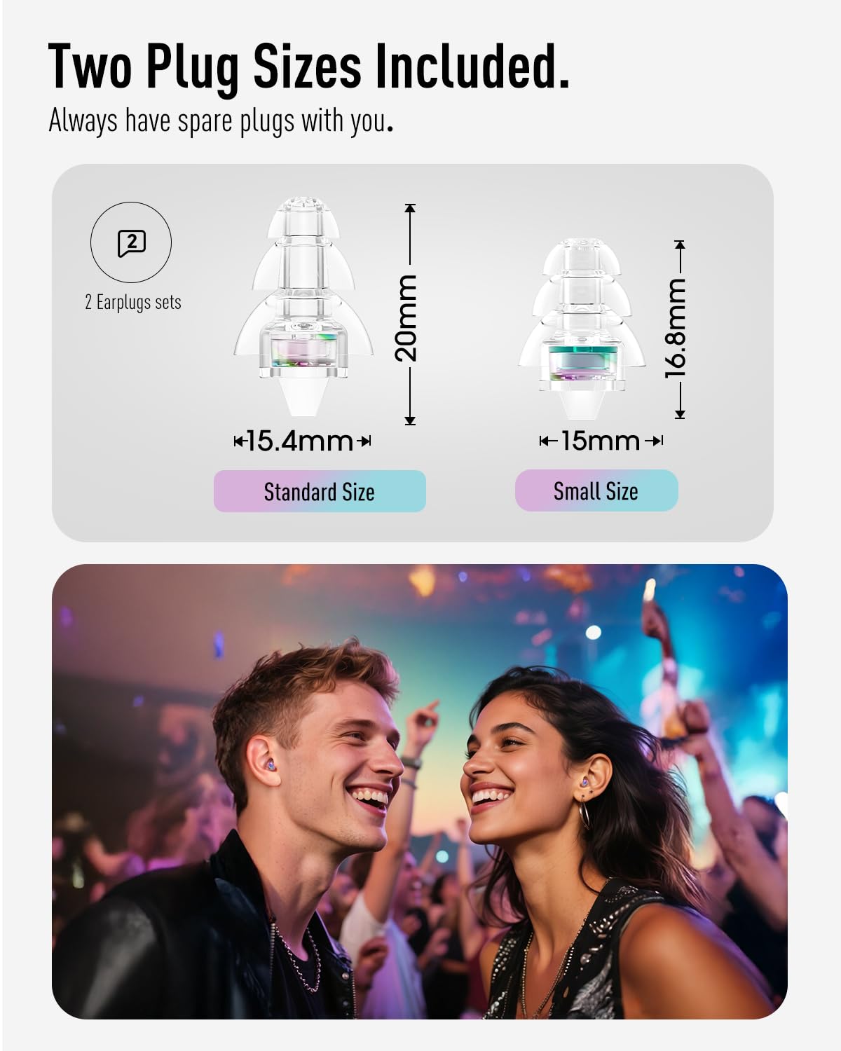 Hearprotek étui aluminium avec clip, transport sûr et pratique
