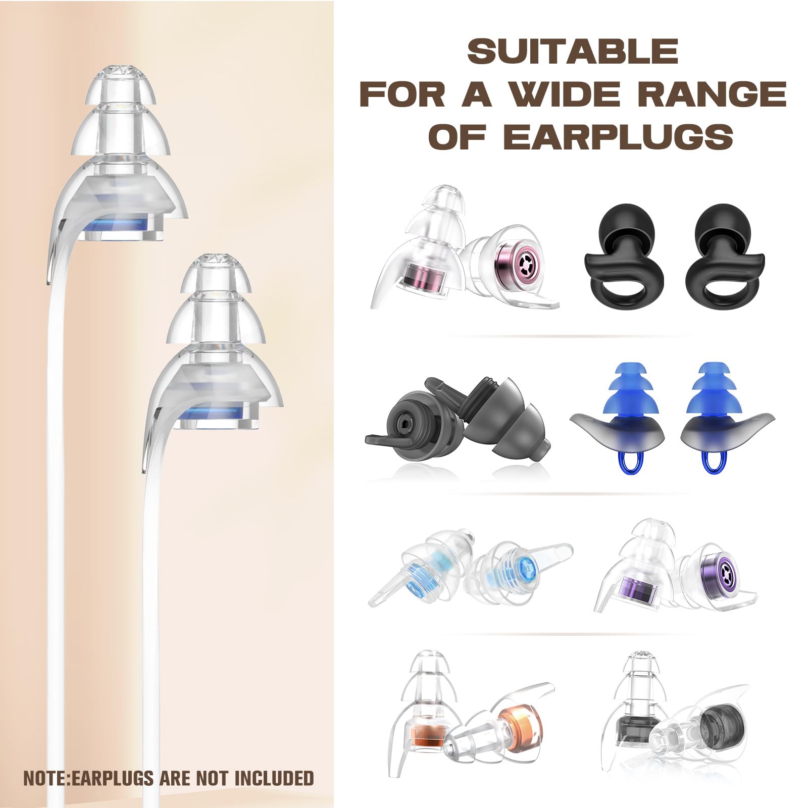Hearprotek utilisation facile, attache et remplacement simples des bouchons