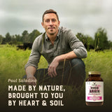 HEART & SOIL — bouteille-verre-180-capsules, présentation élégante et conservation optimale.
