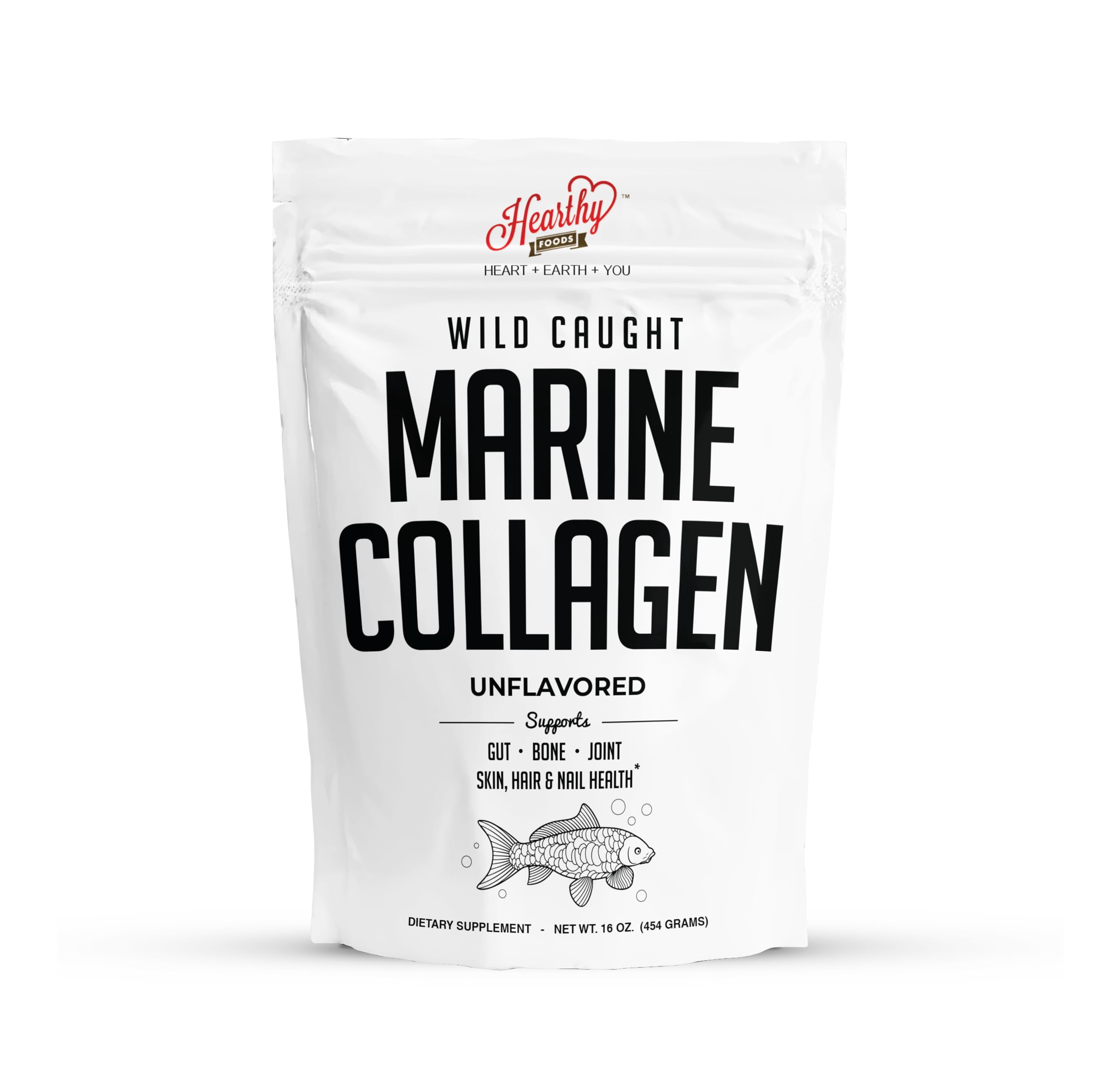 HEARTHY FOODS: emballage pratique de poudre de collagène marin prêt à l’emploi