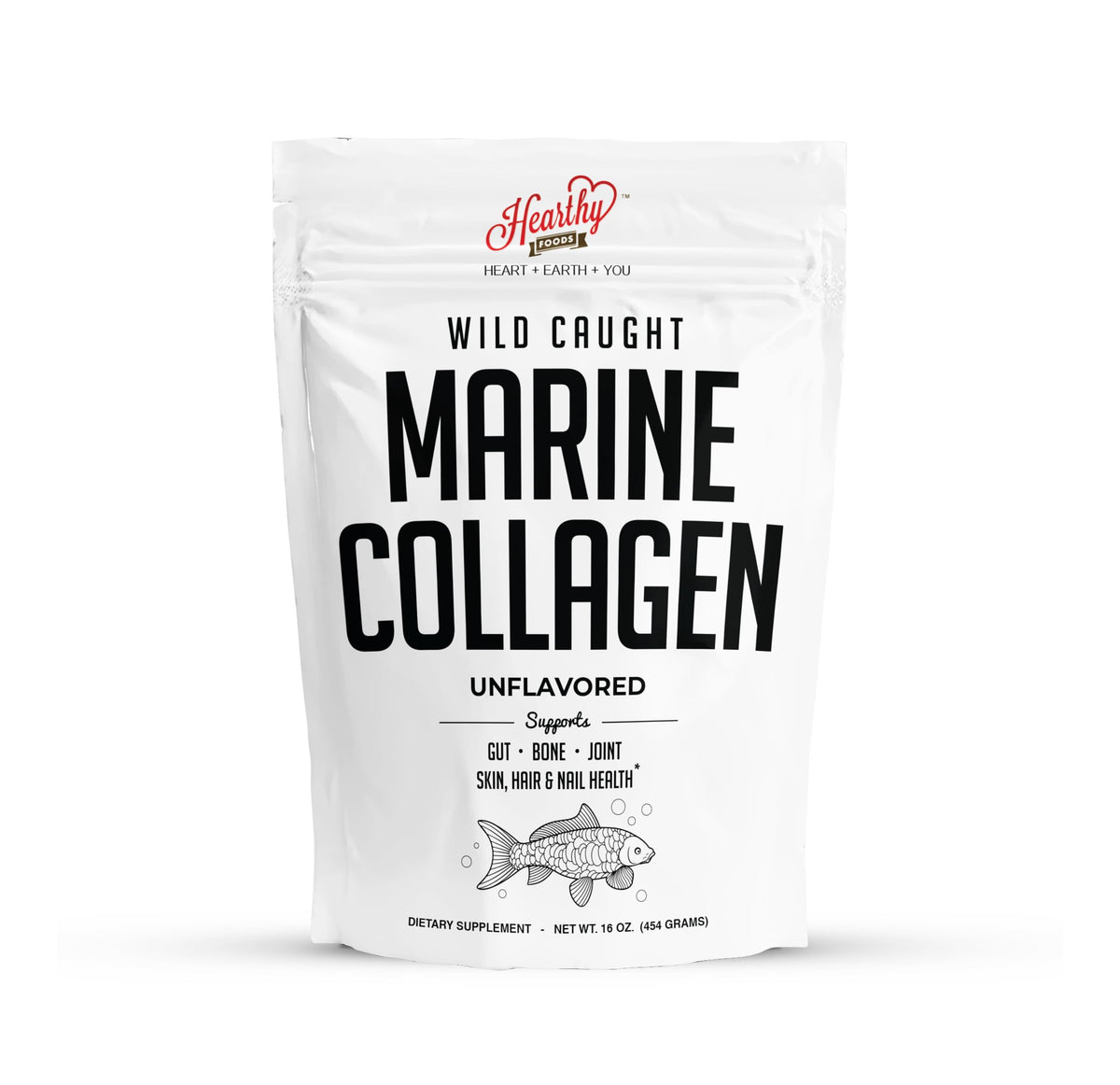 HEARTHY FOODS: emballage pratique de poudre de collagène marin prêt à l’emploi