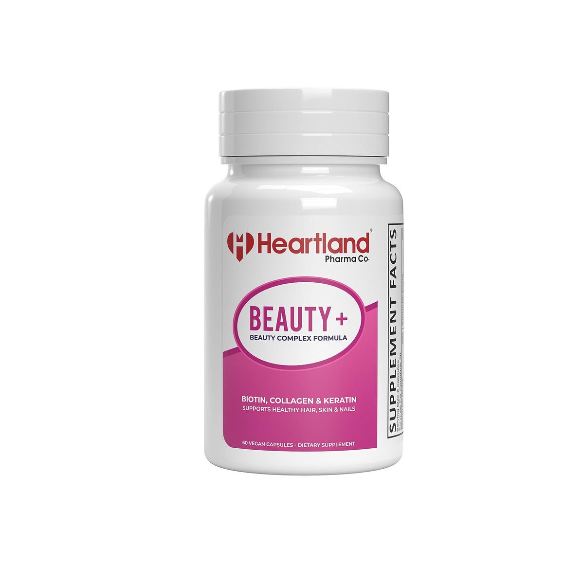 Heartland Pharma Beauty+ Complexe : croissance capillaire saine et cheveux plus forts.