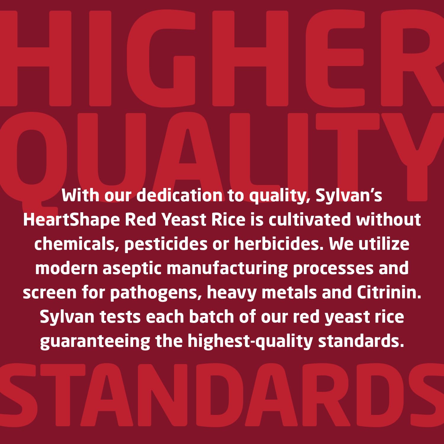 HeartShape riz de levure rouge – produit certifié biologique par QAI.