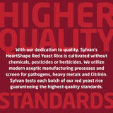 HeartShape riz de levure rouge – produit certifié biologique par QAI.