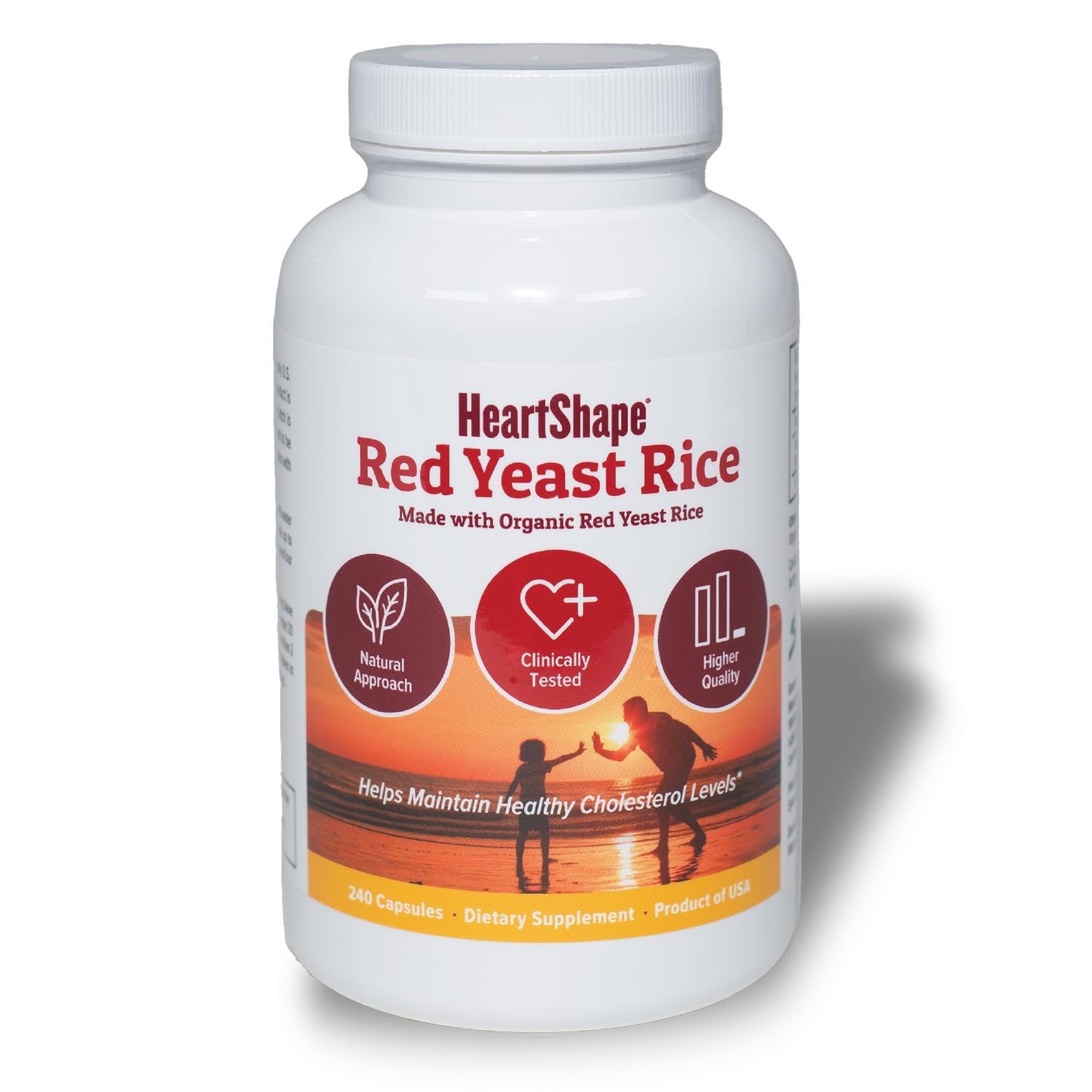 HeartShape riz rouge fermenté - bouteille, utilisation pratique au quotidien.
