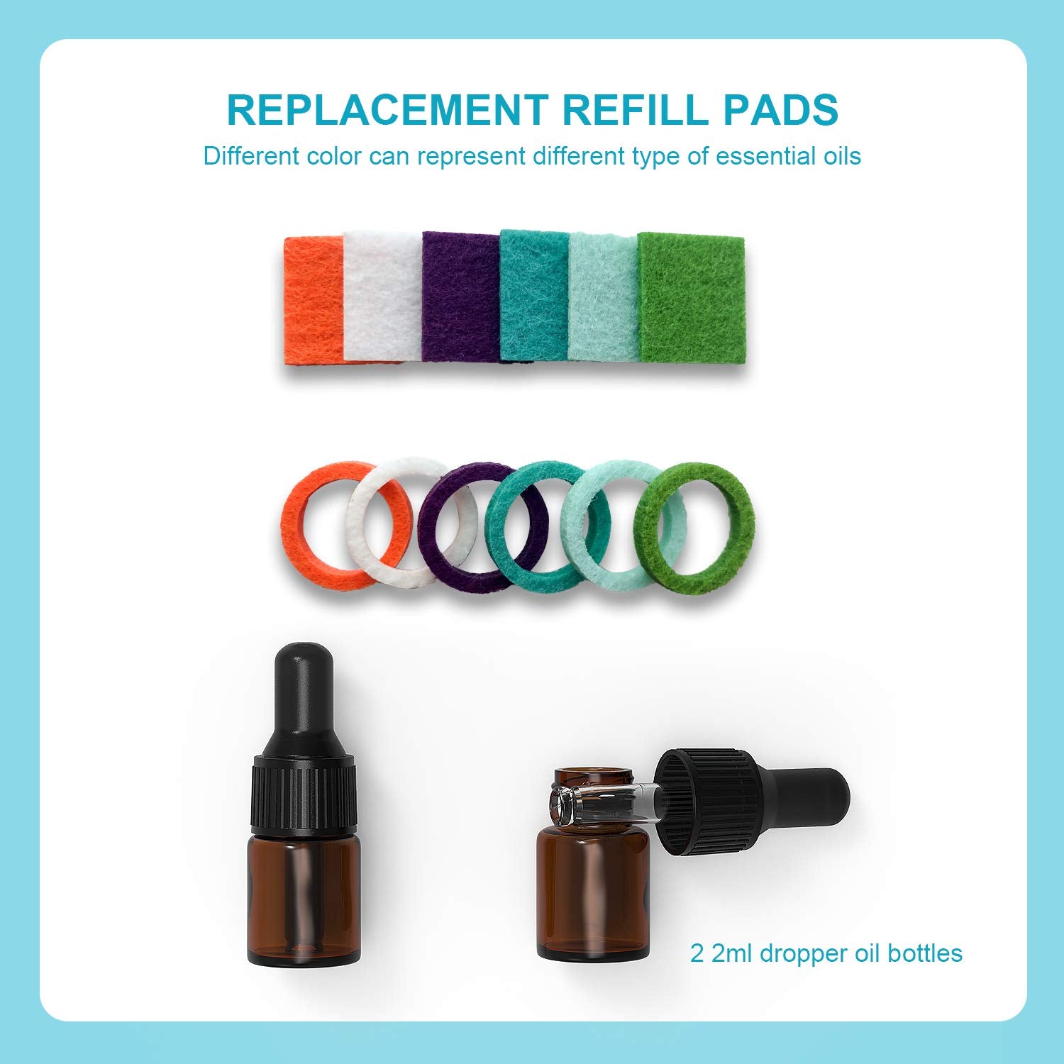 Bouteilles ambrées Heathorn de 2 ml pour stocker les huiles.