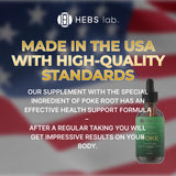 HEBS LAB Extrait Poke Root – emballage pratique pour maison et routine.
