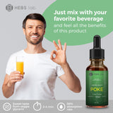 HEBS LAB Extrait Poke Root – goutteuse en action, dosage pratique.