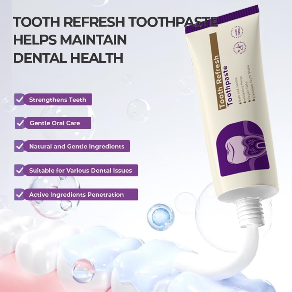 HEDGAUCP dentifrice rafraîchissant – menthe fraîche