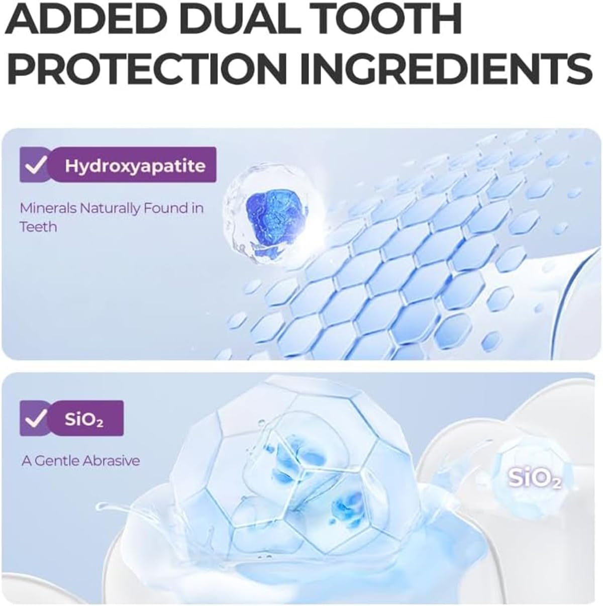 HEDGAUCP dentifrice rafraîchissant – pack double pour la maison et le voyage